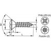 Skrutka samorezná čoč.phillips DIN 7983C 5,5x16 pozink