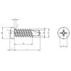 Skrutka TEX phillips DIN 7504N 2,9x9,5 pozink