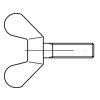 Skrutka krídlová GT DIN 316 M5x40 pozink