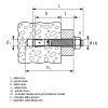 fischer FBN II 12/120/216 svorníková kotva, galvanicky zinkovaná oceľ