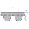 Ozubený remeň 8MGT 1200 36 Gates Polychain GT2