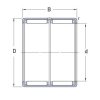 SKF HK 3038 ihlové ložisko s lisovaným puzdrom