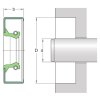 Gufero 30x48x8 (NBR-B) CRW1 R SKF