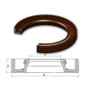Gufero 40x65x10 FPM-VIA Dichtomatik