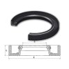 Gufero 72x95x10 NBR-WA/G Rubena