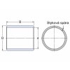 SKF PRM 606560 púzdro klzné, zvinutý bronzový pás
