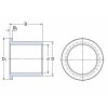 SKF PBMF 303820 M1G1 púzdro klzné prírubové, masívny bronz
