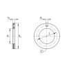 INA EGW 10-E40-Z axiálny klzný krúžok, oceľ-PTFE