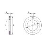 INA EGW 22-E40-Z axiálny klzný krúžok, oceľ-PTFE