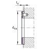 INA EGW 26-E40-Z axiálny klzný krúžok, oceľ-PTFE