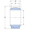 SKF GE 4 E kĺbové ložisko oceľ/oceľ