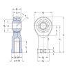 SKF SIKAC 8 M kĺbová hlavica