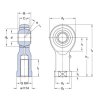 SKF SIKAC 12 M kĺbová hlavica