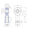 SKF SIKB 10 F kĺbová hlavica, vnútorný pravý závit, oceľ/PTFE FRP