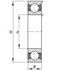 FAG S 689-2RSR (W 628/9-2RS) nerezové guličkové ložisko