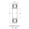 NSK 6201 DDU (2RS) guličkové ložisko