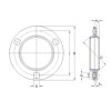 SKF PF 52 okrúhle plechové ložiskové teleso