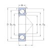 SKF 7206 BE-2RZP guličkové ložisko s kosouhlým stykom