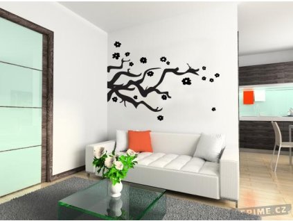 Japonská třešeň (Barva 070 - Černá, Velikost 80x60cm)