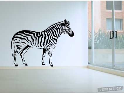 Zebra (Barva 070 - Černá, Velikost 70x50cm, Varianta Levá)