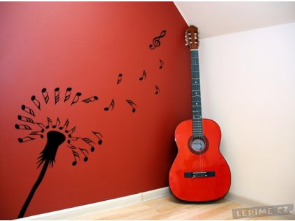 Pampeliška pro muzikanty (Barva 070 - Černá, Velikost 50x80cm, Varianta Levá)