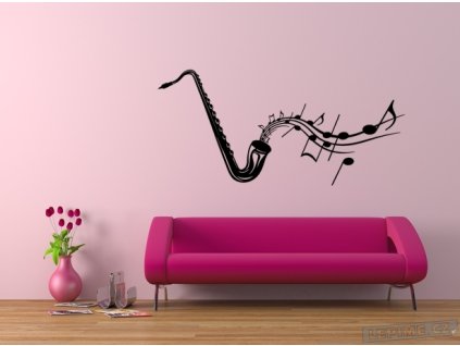 Saxofon (Barva 070 - Černá, Velikost 100x50cm)