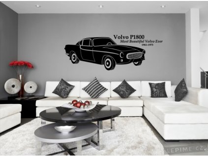 Volvo P1800 (Barva 070 - Černá, Velikost 100x40cm)