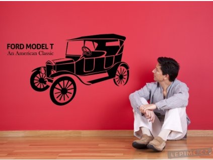 Ford Model T (Barva 070 - Černá, Velikost 150x110cm)
