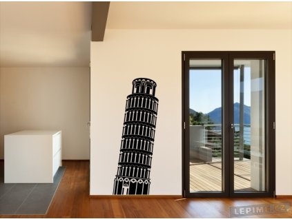 Šikmá věž v Pise (Barva 070 - Černá, Velikost 60x150cm, Varianta Levá)