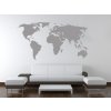 Mapa světa (Barva 070 - Černá, Velikost 150x80cm)