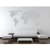 Mapa světa (Barva 070 - Černá, Velikost 150x80cm)