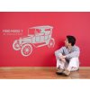 Ford Model T (Barva 070 - Černá, Velikost 150x110cm)