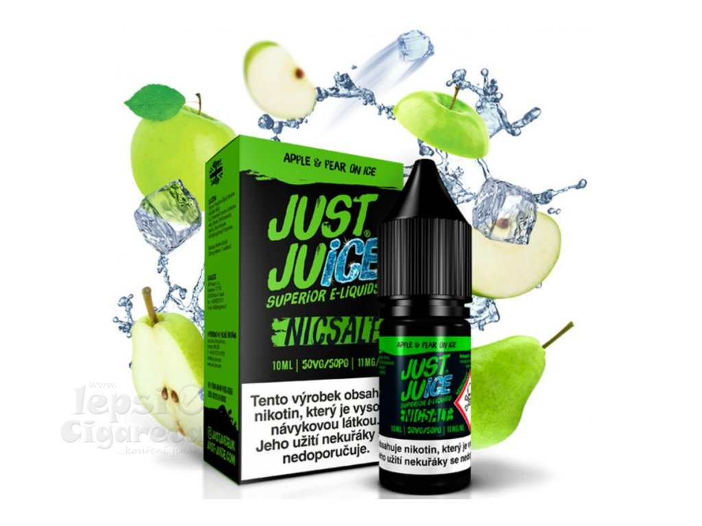 liquid just juice salt apple pear on ice 10ml 11mg