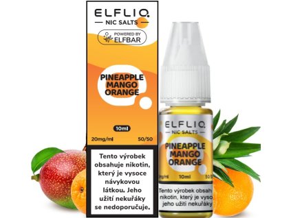 liquid elfliq nic salt pineapple mango orange 10ml 20mg