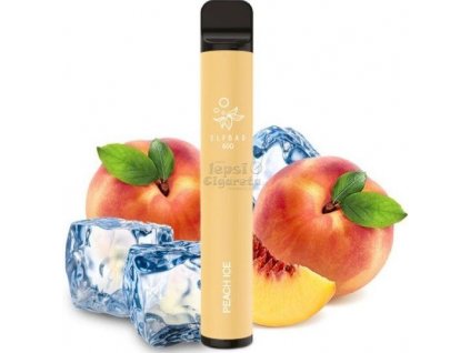 ELF BAR 600, jednorázová e-cigareta, Peach Ice