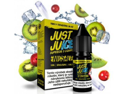 liquid just juice salt kiwi cranberry on ice 10ml 11mg