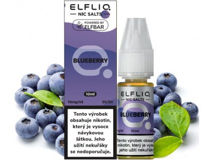 liquid elfliq nic salt blueberry 10ml 10mg