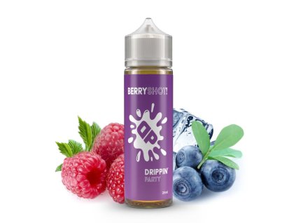 drippin party berryshot kysele maliny a sladke boruvky shake vape