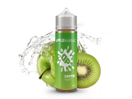 drippin party apple maniac chladive jablko a kysele kiwi shake vape