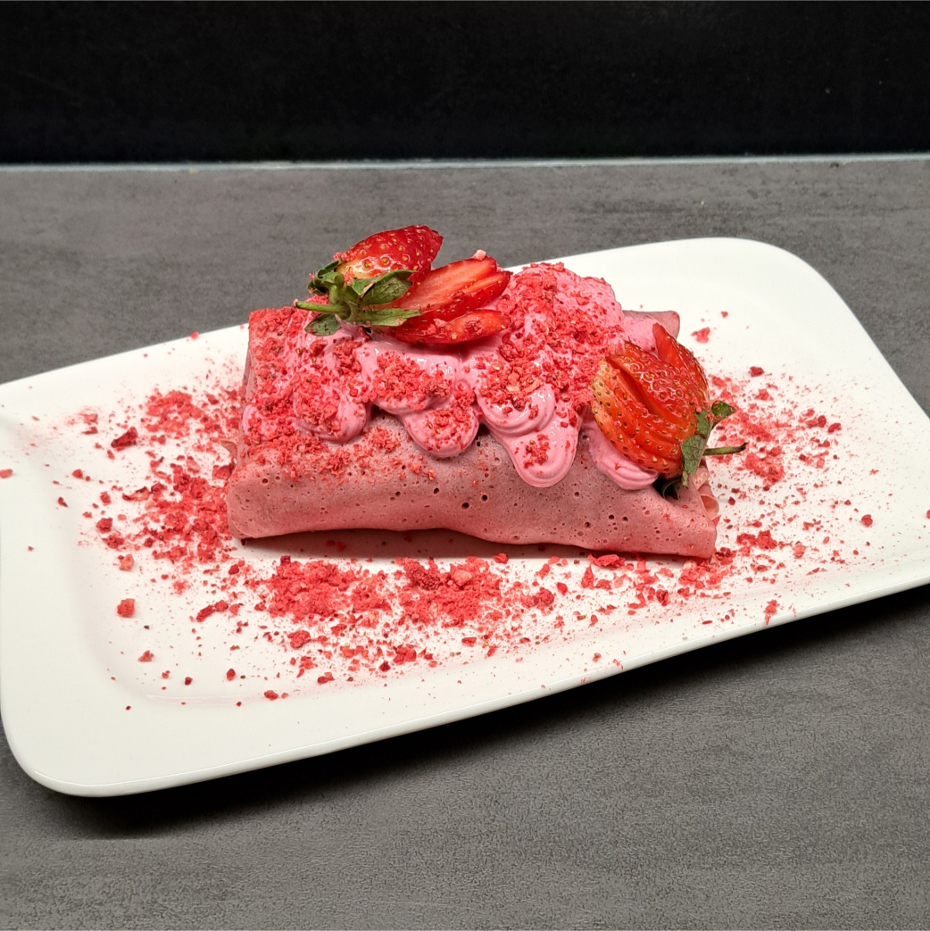 #Jahodová palačinková roláda