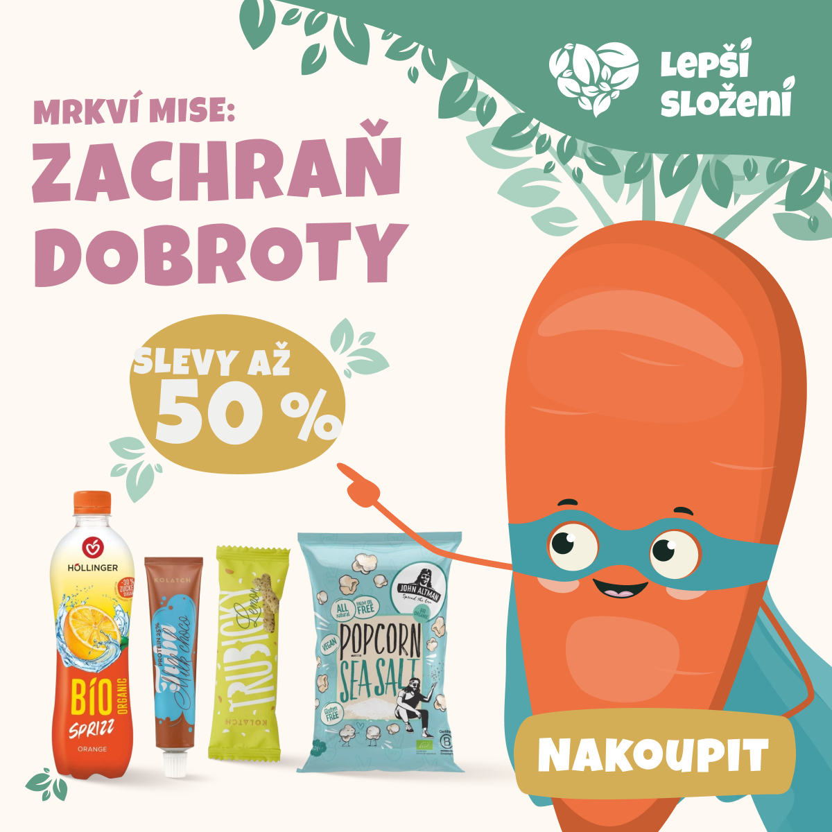 Slevy až 50%