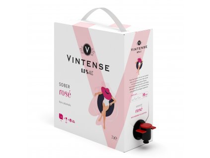 Vintense nealkoholické víno rosé Syrah Bag In Box 2 l