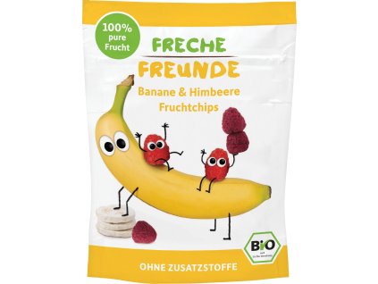 0745760316465 BIO Ovocné chipsy sušené mrazem Banán a malina 16g 3x, 12m