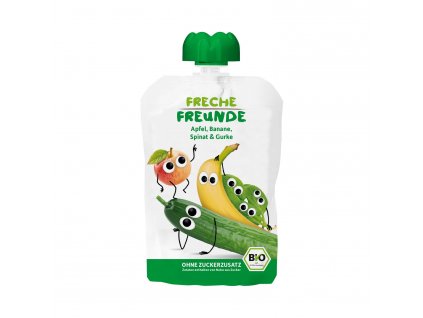 Freche Freunde 4260249142343 Quetschie Apfel Banane Spinat Gurke