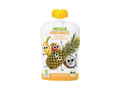 freche freunde quetschie apfel banane ananas kokosnuss