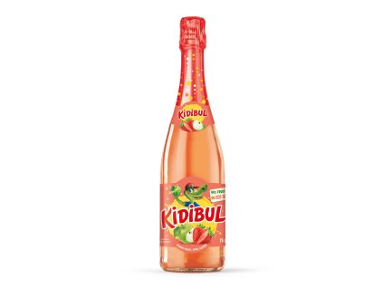 Kidibul - 99% Jablko, Jahoda - Dětský šumivý nápoj bez přidaného cukru - 750 ml