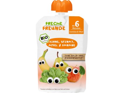 4260618521144 BIO Kapsička Hruška, špenát, jablko a banán 6x, 6+ 100g