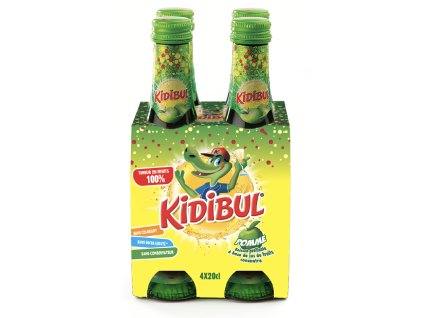 Kidibul - 100% Jablko - Dětský šumivý nápoj - 4x200 ml