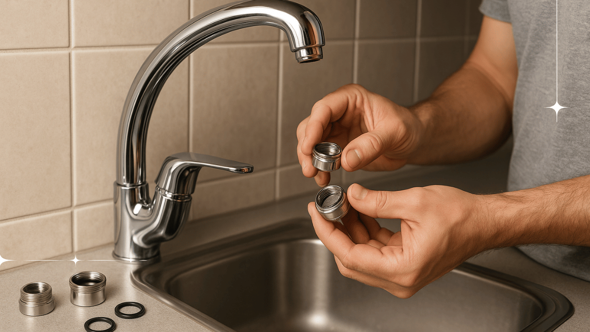 Instalace a aktivace filtru na kohoutek (první proplach)