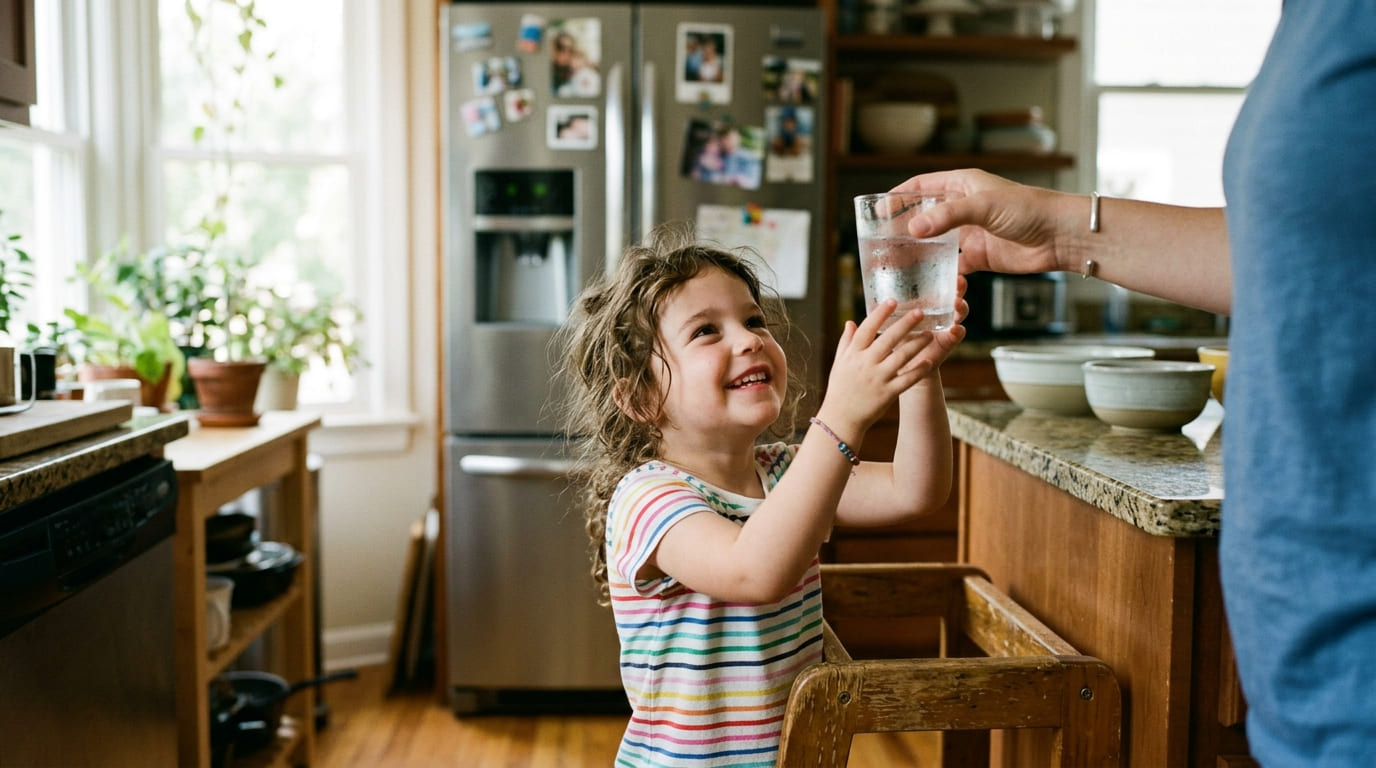 Zdravá voda pro děti díky filtrům do americké lednice